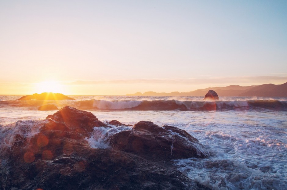 At the Break of the Surf