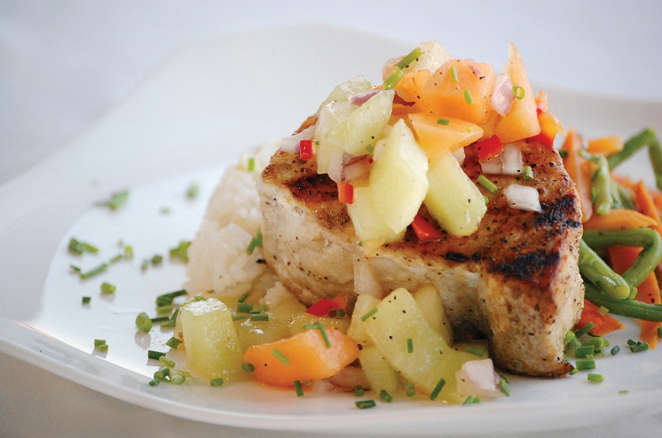 Grilled Swordfish Steaks with Lemon Oregano Marinade - Intensity Demo